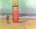 Swimming beach guard tower at Chu Lai