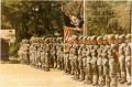 Troops on parade, Change of Command, 1st Bn 6th Inf